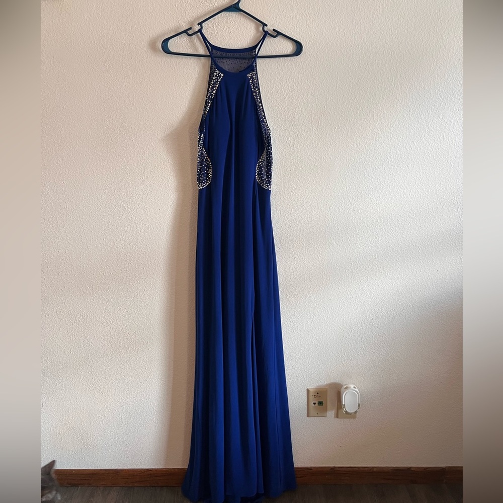 Blue prom dress